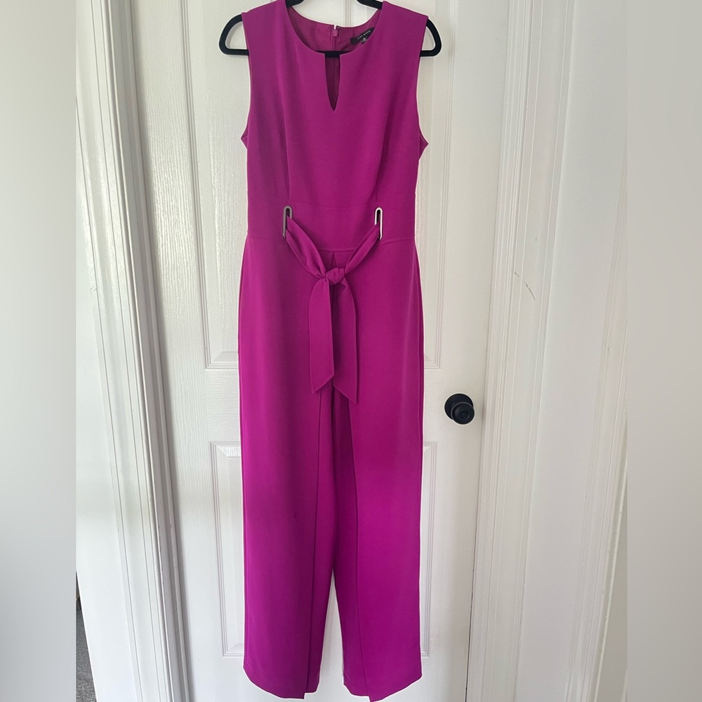 Alex Marie Fuchsia Purple Sleeveless Jumpsuit